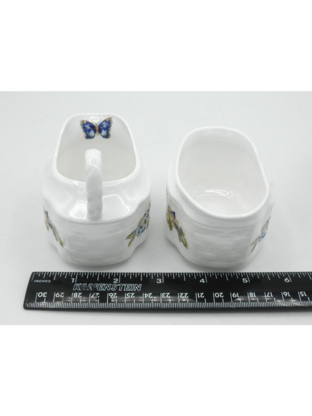 Cottage Garden by Aynsley Strawberry Basket with Cream and Sugar Set of 3 AYNOGA - Picture 11 of 13